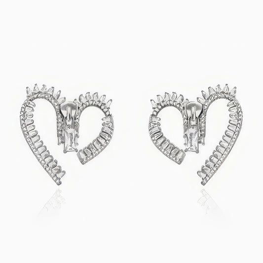 The Zipper Heart Earrings