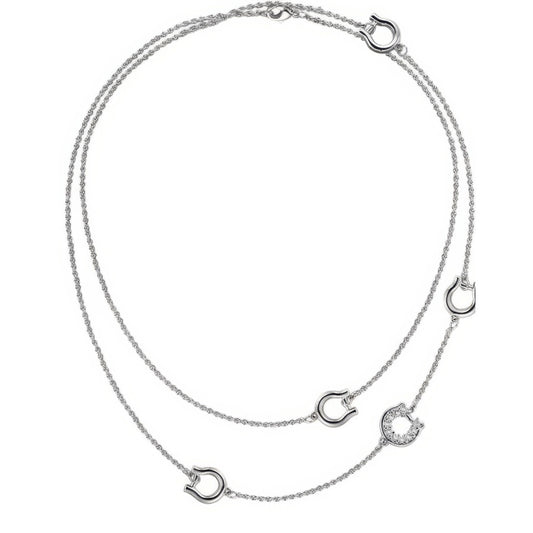 Double Layer Horseshoe Necklace