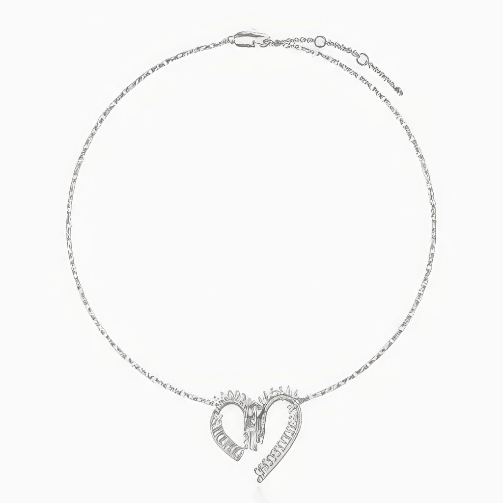 The Zipper Heart Necklace